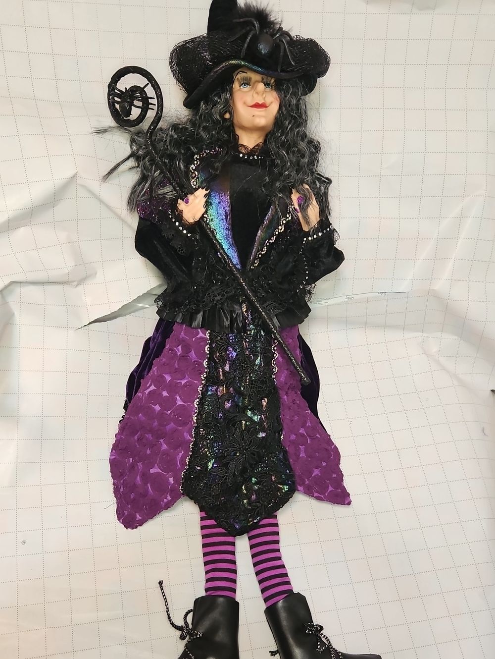 Halloween Purple Witch with Black Hat. Last One!